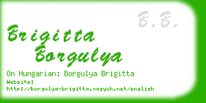 brigitta borgulya business card